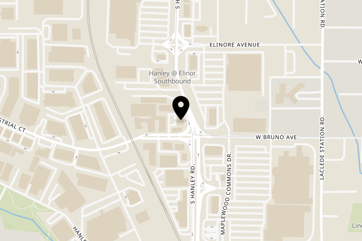 Map showing the location of Tonas Margarita Bar and Mexican Restaurant on 1221 Strassner Dr in Brentwood